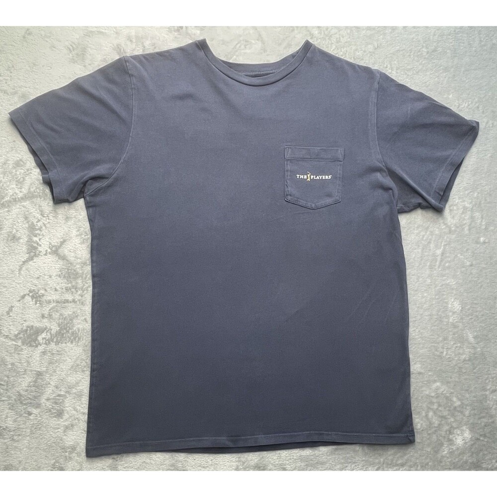 Vineyard Vines Golf Large "The Players" Pocket Tee T-Shirt Blue Men's
